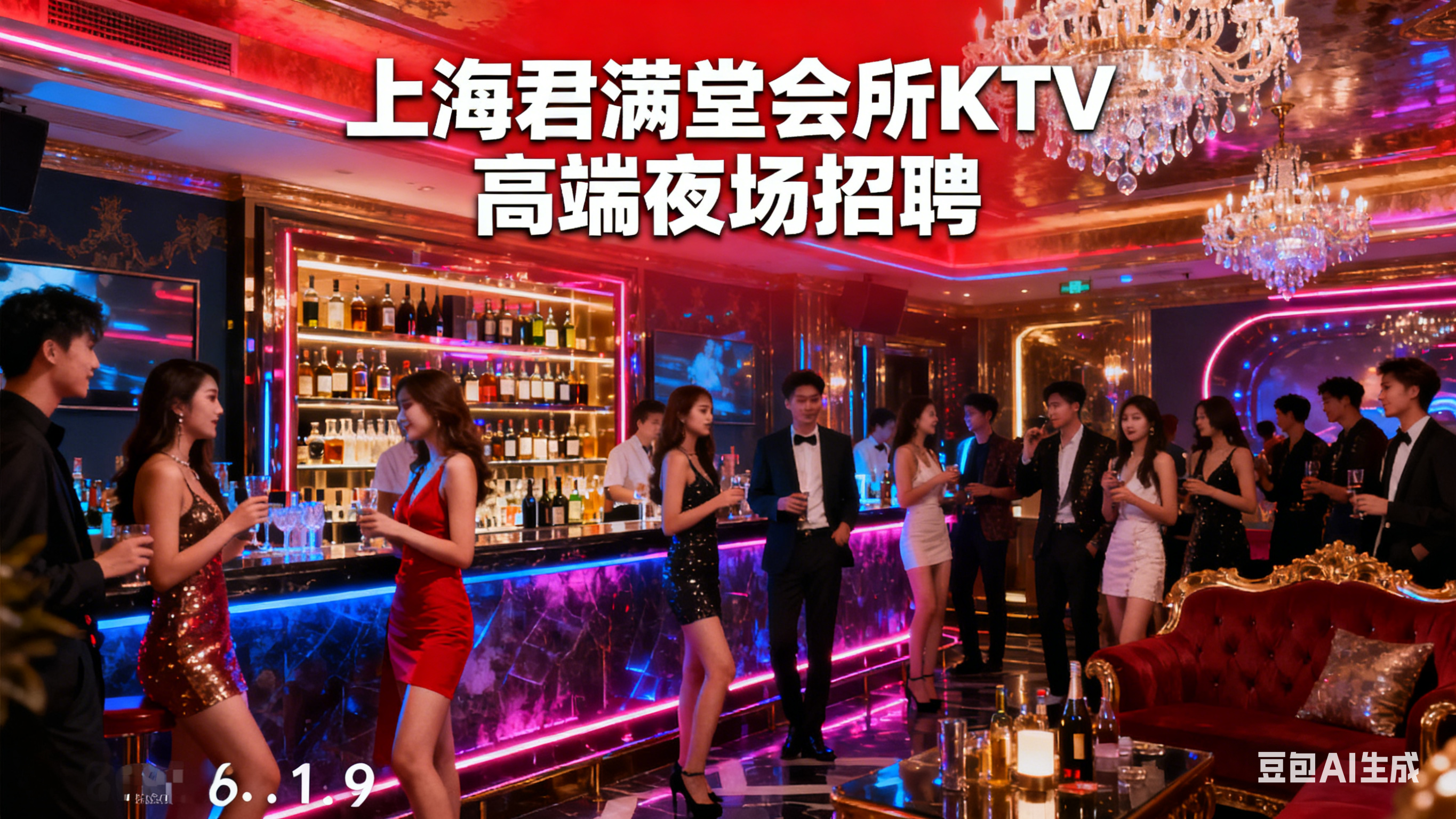 上海君满堂会所KTV高端夜场招聘, 高端夜场招聘无费用？, 领班亲招日结1000-2000？