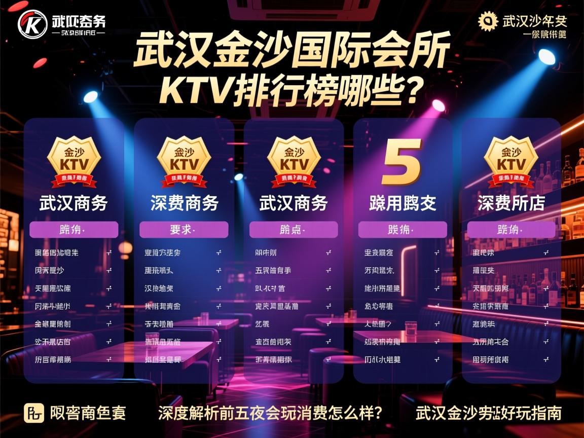 武汉商务KTV排行榜有哪些？，武汉金沙国际会所消费怎么样？深度解析前五夜总会好玩指南