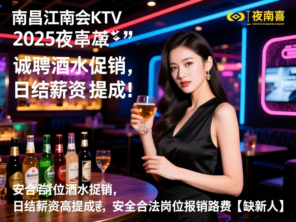 南昌江南会KTV夜总会2025年诚聘酒水促销,日结薪资高提成,安全合法岗位报销路费【缺新人】