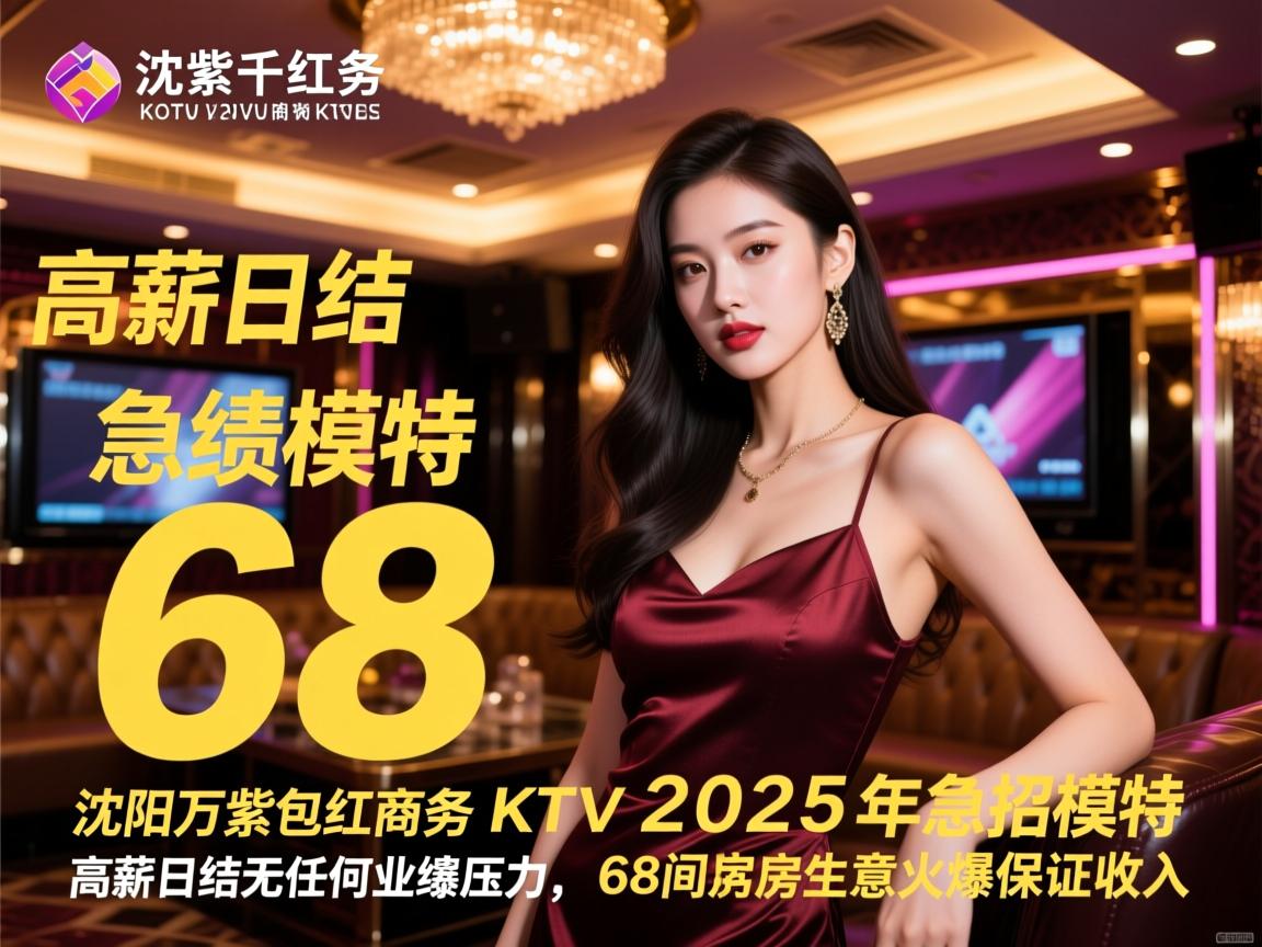 沈阳万紫千红商务KTV2025年急招模特,高薪日结无任何业绩压力,68间包房生意火爆保证收入