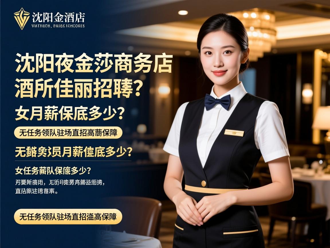 沈阳夜金莎商务酒店会所佳丽招聘,女服务员月薪保底多少?无任务领队驻场直招高薪保障