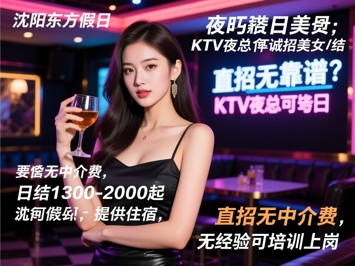 沈阳东方假日KTV夜总会诚招美女日结，薪资如何是否靠谱？直招无中介费，日结1300-2000起，提供住宿，无经验可培训上岗