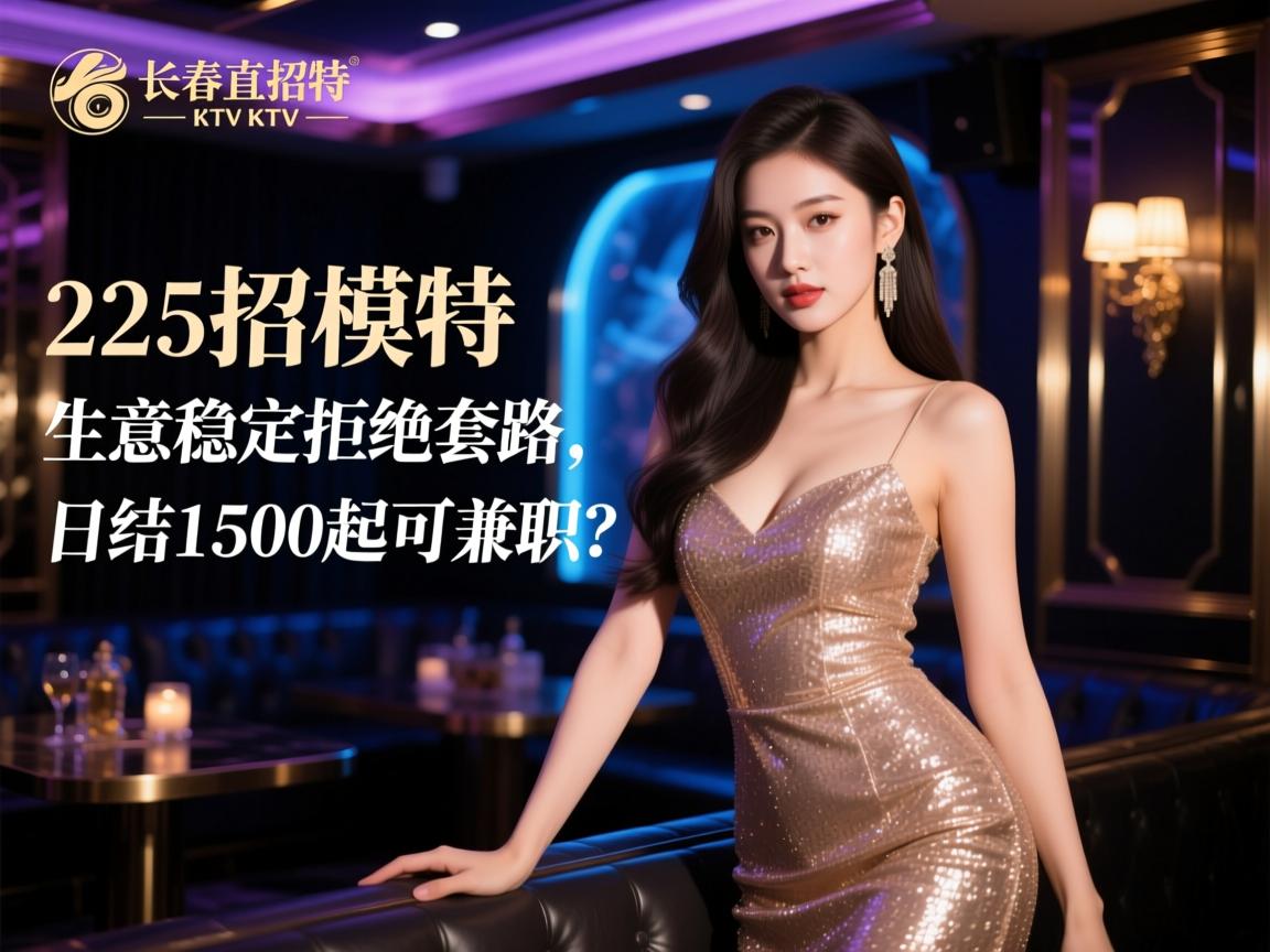 长春高端KTV2025直招模特，生意稳定拒绝套路，日结1500起可兼职？