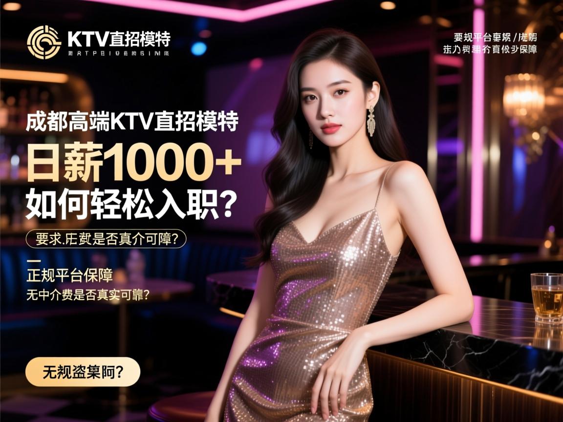 成都高端KTV直招模特，日薪1000+如何轻松入职？正规平台保障，无中介费是否真实可靠？