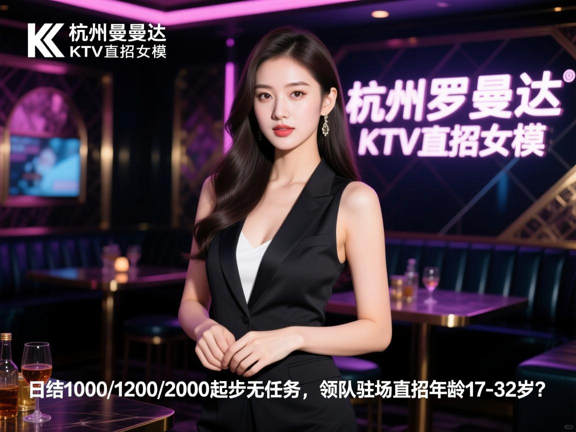 杭州罗曼达KTV直招女模,日结1000/1200/2000起步无任务,领队驻场直招年龄17-32岁？