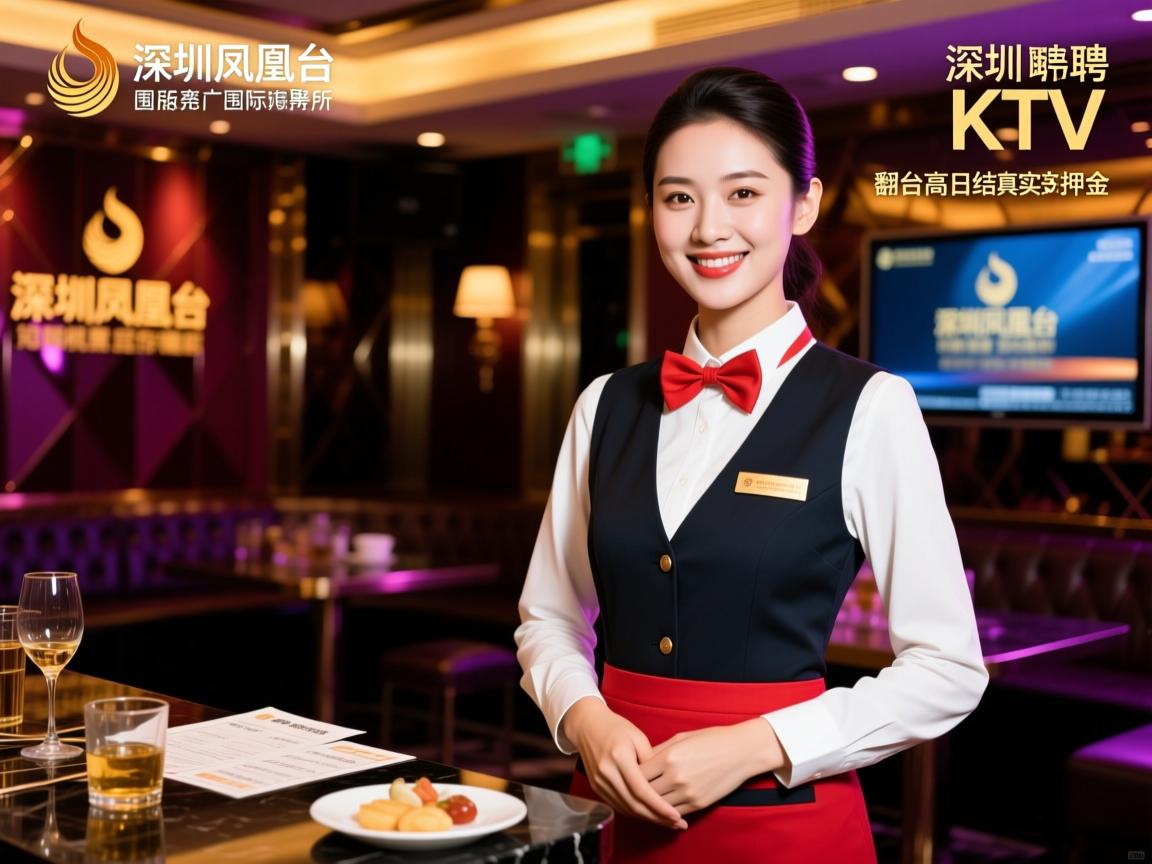 深圳凤凰台国际会所诚聘KTV服务员,翻台率高日结真实无押金,报销机票工作氛围佳