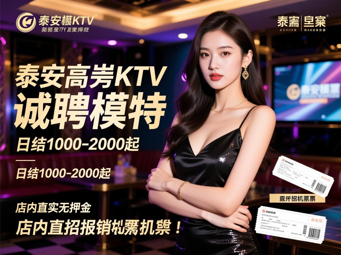 泰安高端KTV诚聘女模特,日结1000-2000起真实无押金,店内直招报销机票