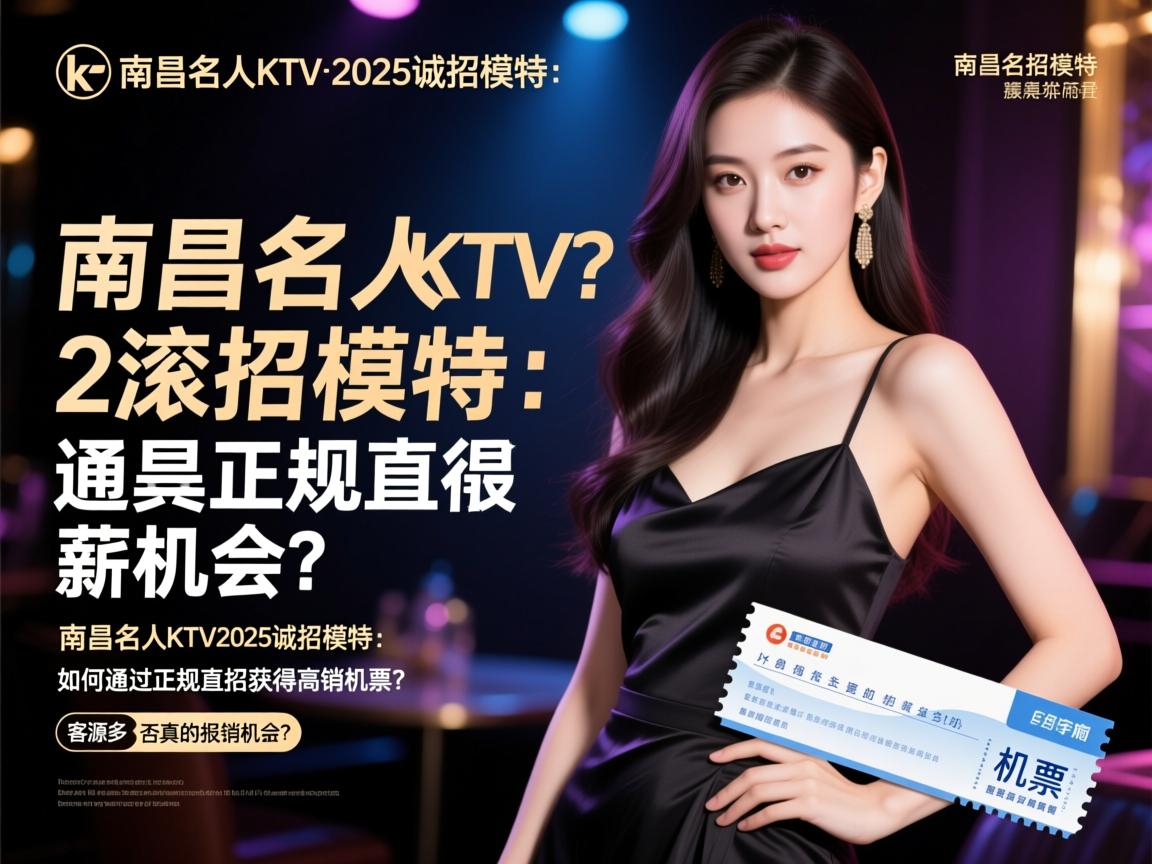 南昌名人KTV2025诚招模特：如何通过正规直招获得高薪机会？，客源多是否真的报销机票？