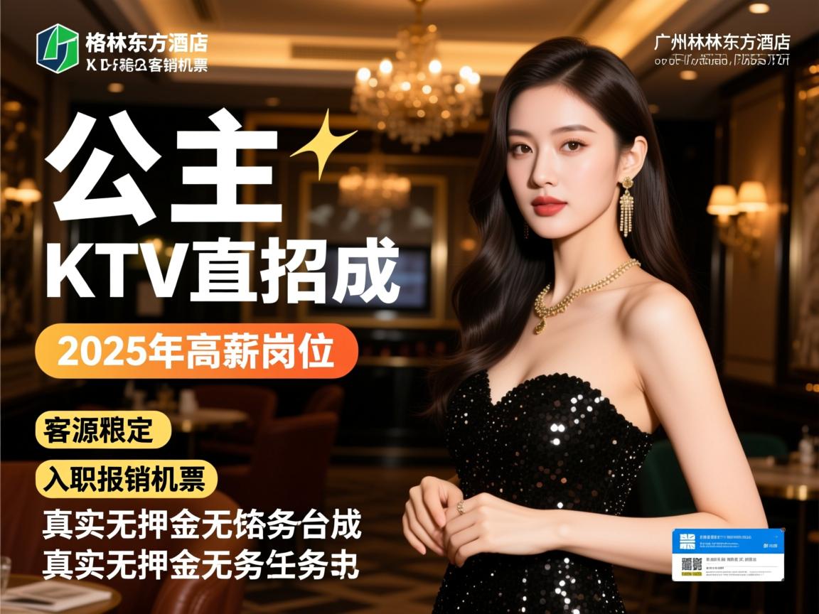 广州格林东方酒店KTV直招公主，2025年高薪岗位，客源稳定，入职报销机票，真实无押金无任务