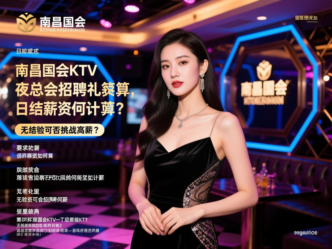 南昌国会KTV夜总会招聘礼仪,日结薪资如何计算,无经验可否挑战高薪？
