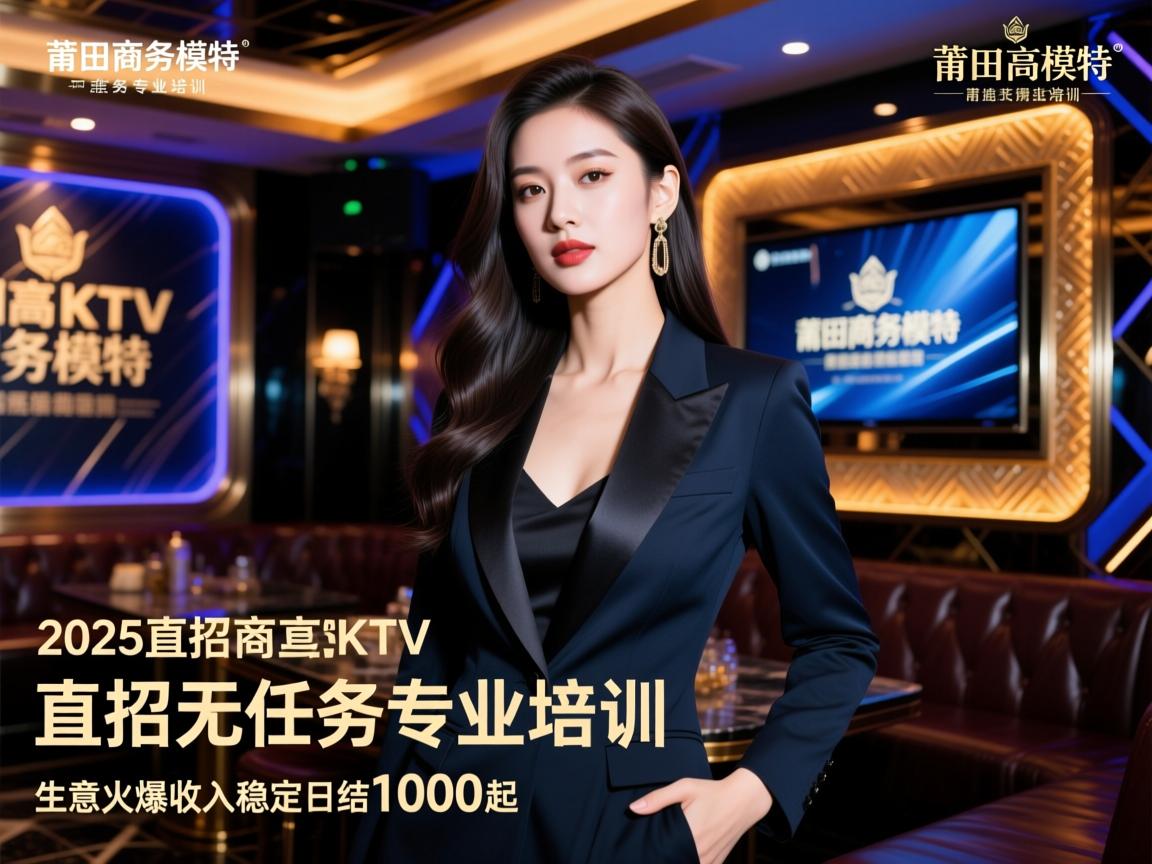 莆田高端KTV2025直招商务模特,直招无任务专业培训,生意火爆收入稳定日结1000起