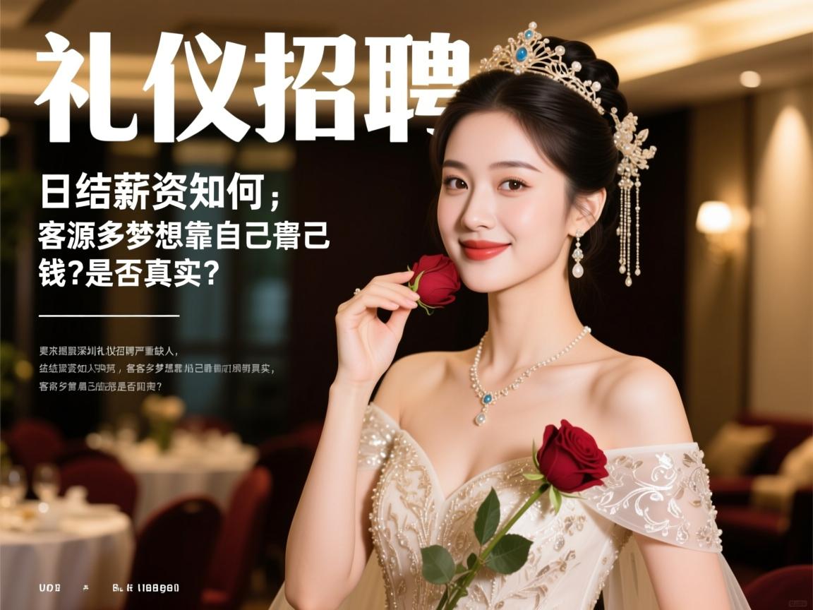 深圳礼仪招聘严重缺人,日结薪资如何,客源多梦想靠自己是否真实？