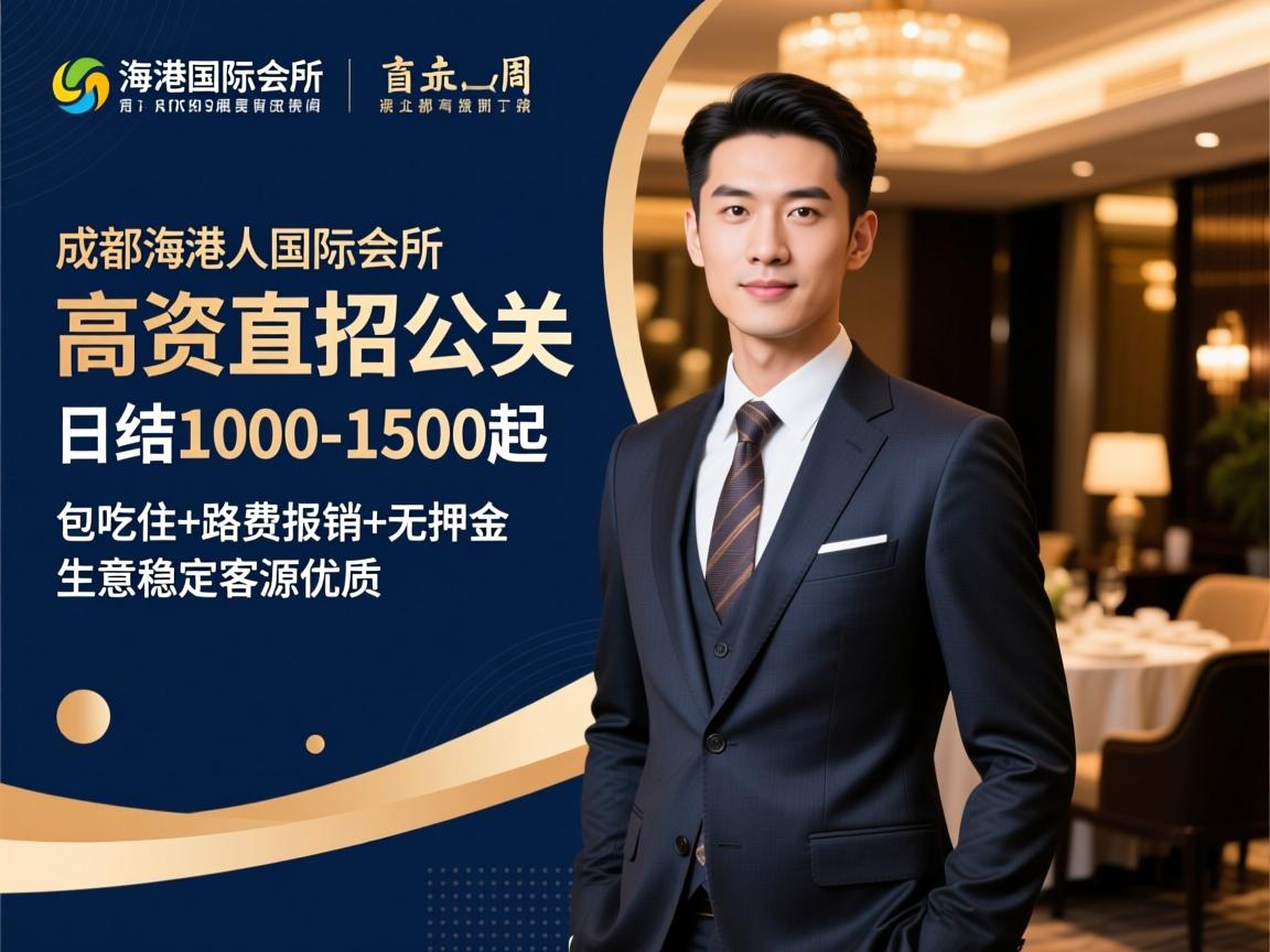 成都名人海港国际会所高薪直招公关,日结1000-1500起,包吃住+路费报销+无押金,生意稳定客源优质