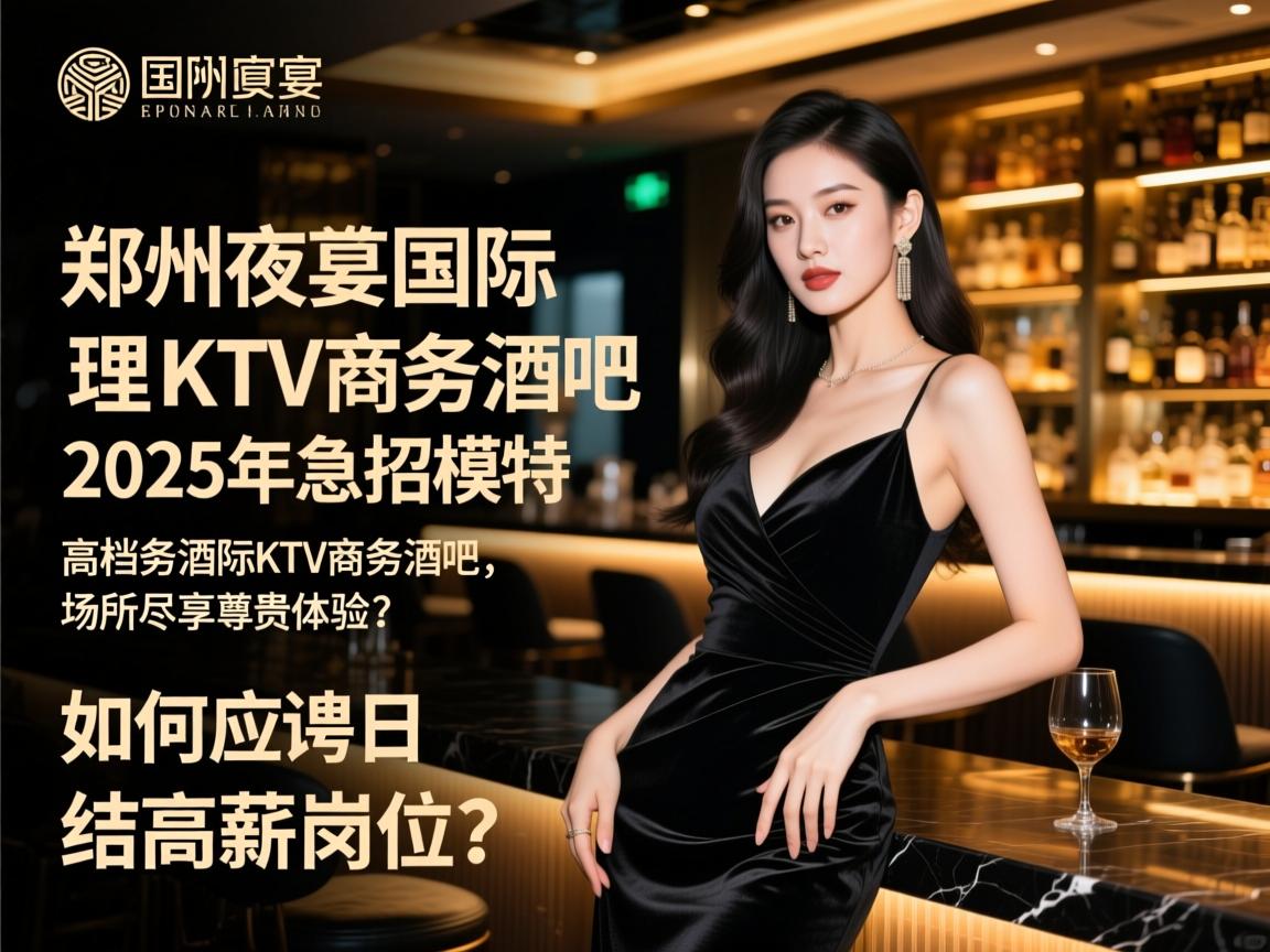 郑州夜宴国际KTV商务酒吧2025年急招模特，高档场所尽享尊贵体验，如何应聘日结高薪岗位？
