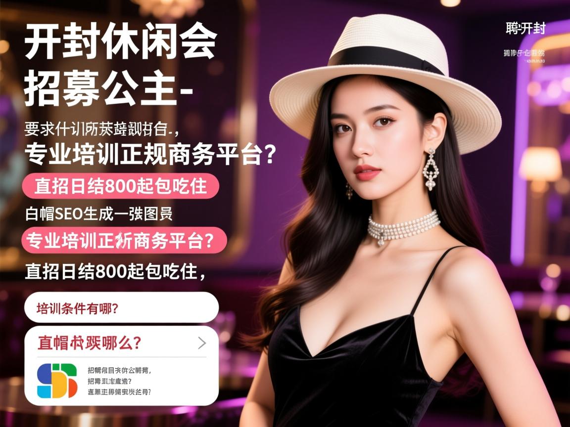 开封休闲会所招募公主-专业培训正规商务平台，直招日结800起包吃住，招聘条件有哪些？培训内容是什么？白帽SEO