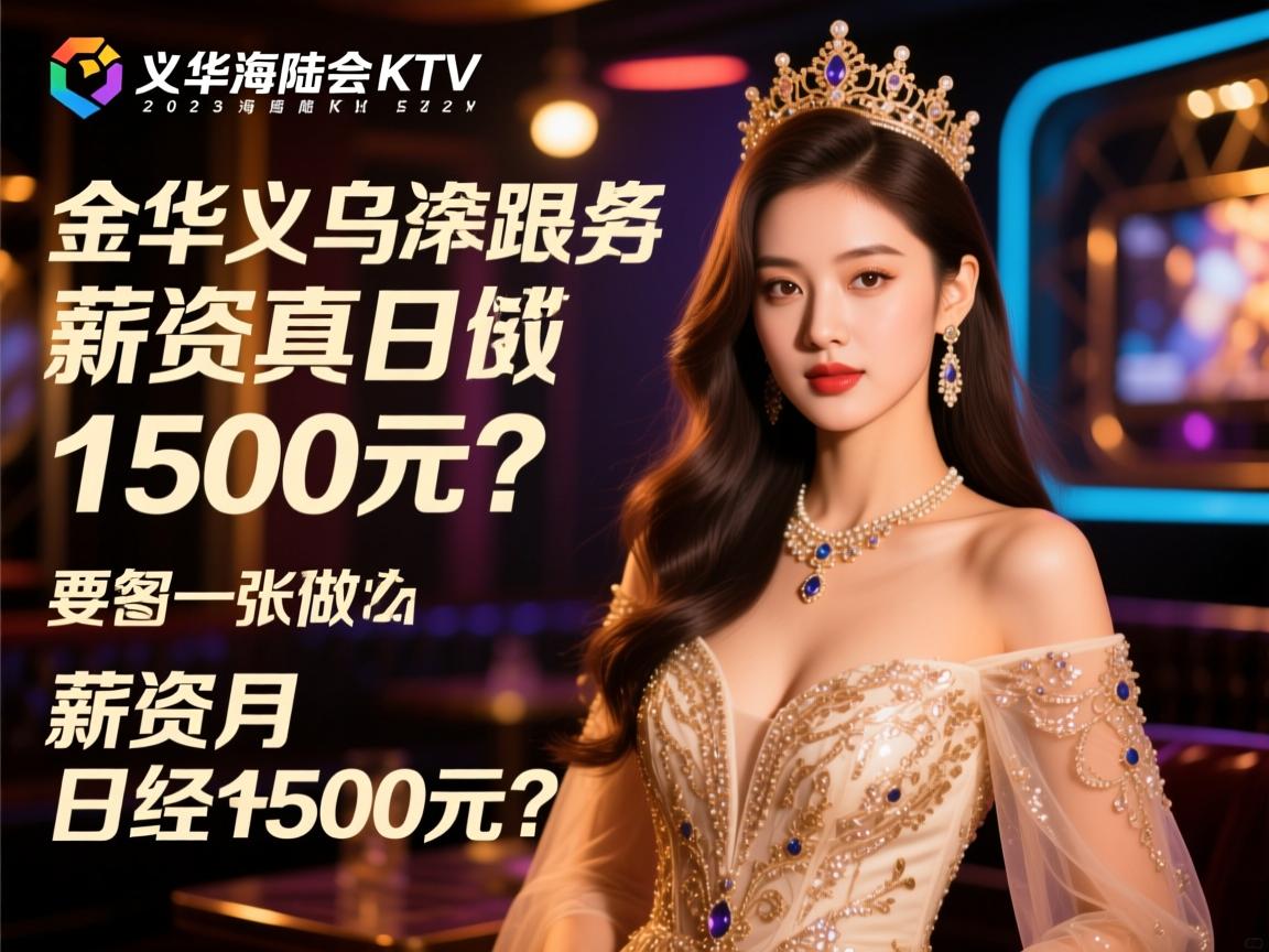 金华义乌海陆会KTV2025急招公主，工作内容具体做什么，薪资真的日结1500元？SEO经理