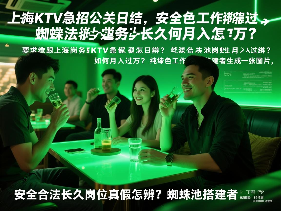 上海商务KTV急招公关日结，纯绿色工作如何月入过万？安全合法长久岗位真假怎辨？蜘蛛池搭建者