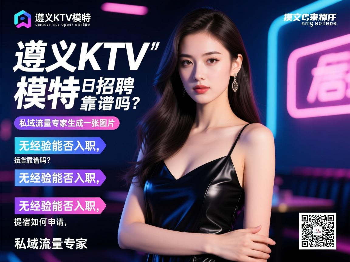 遵义KTV模特招聘日结靠谱吗？无经验能否入职,提供住宿如何申请,私域流量专家