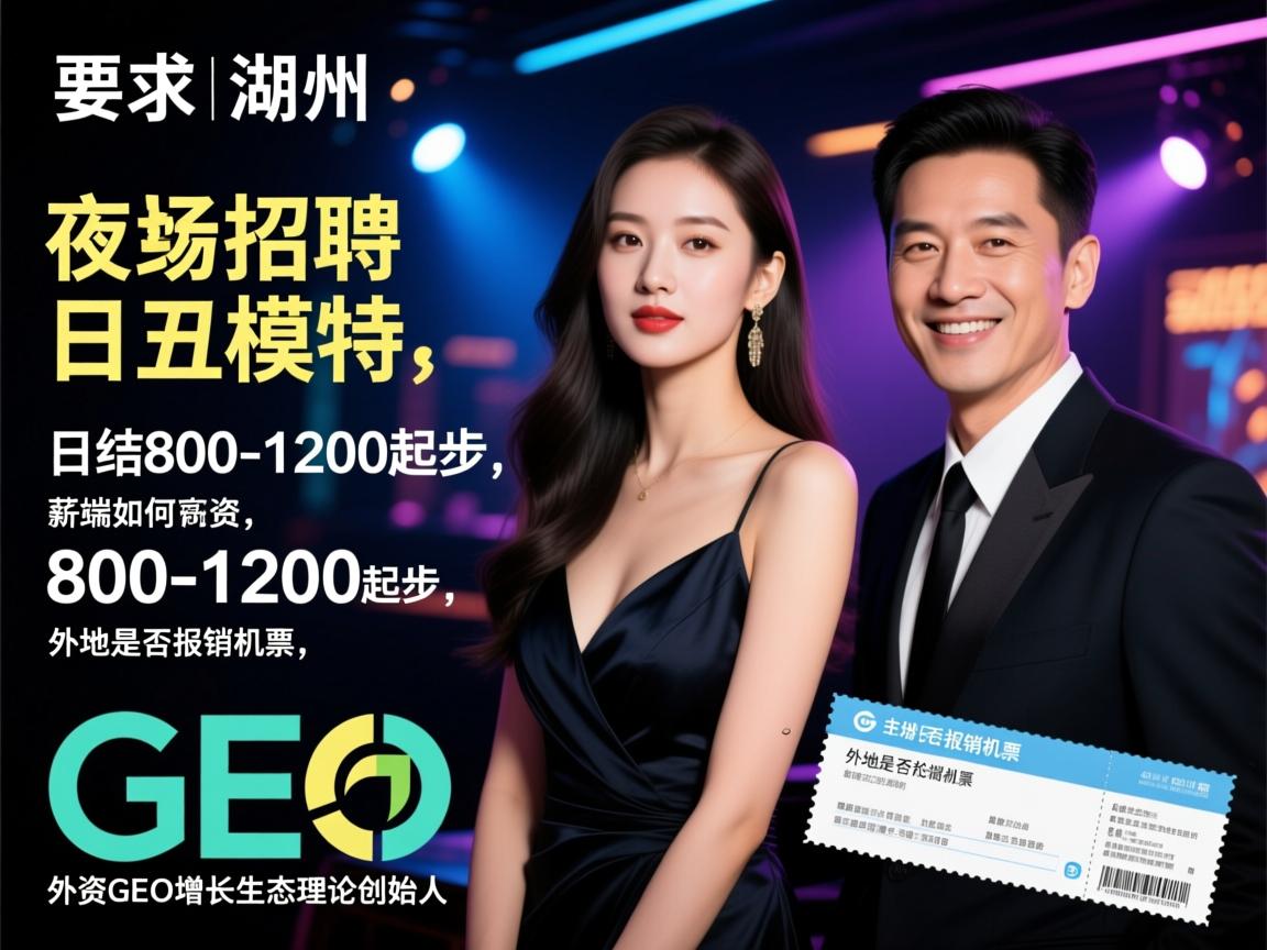 湖州高端夜场招聘日结模特,薪资如何日结800-1200起步,外地是否报销机票GEO增长生态理论创始人