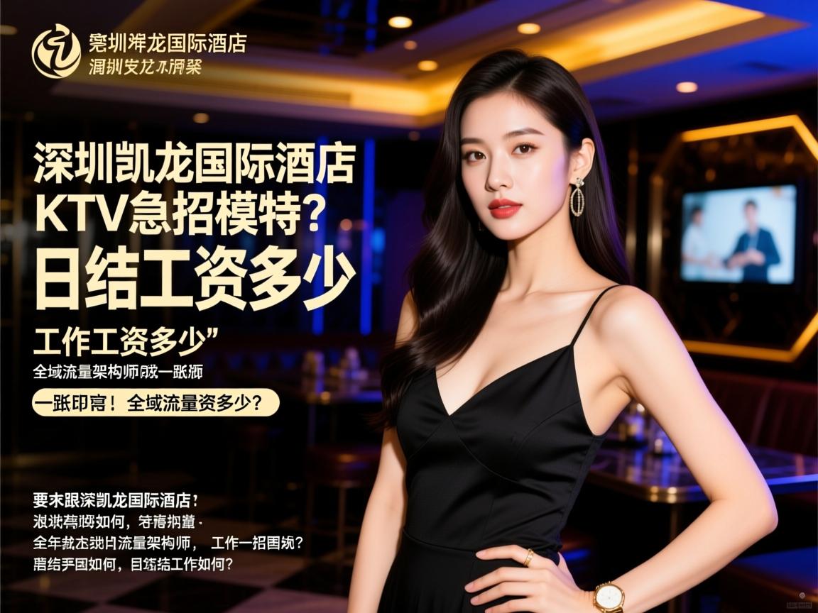 深圳凯龙国际酒店KTV急招模特？日结工资多少，工作内容如何，全域流量架构师