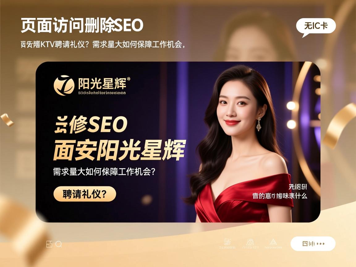 页面访问删除SEO西安阳光星辉KTV聘请礼仪？需求量大如何保障工作机会，无IC卡意味着什么