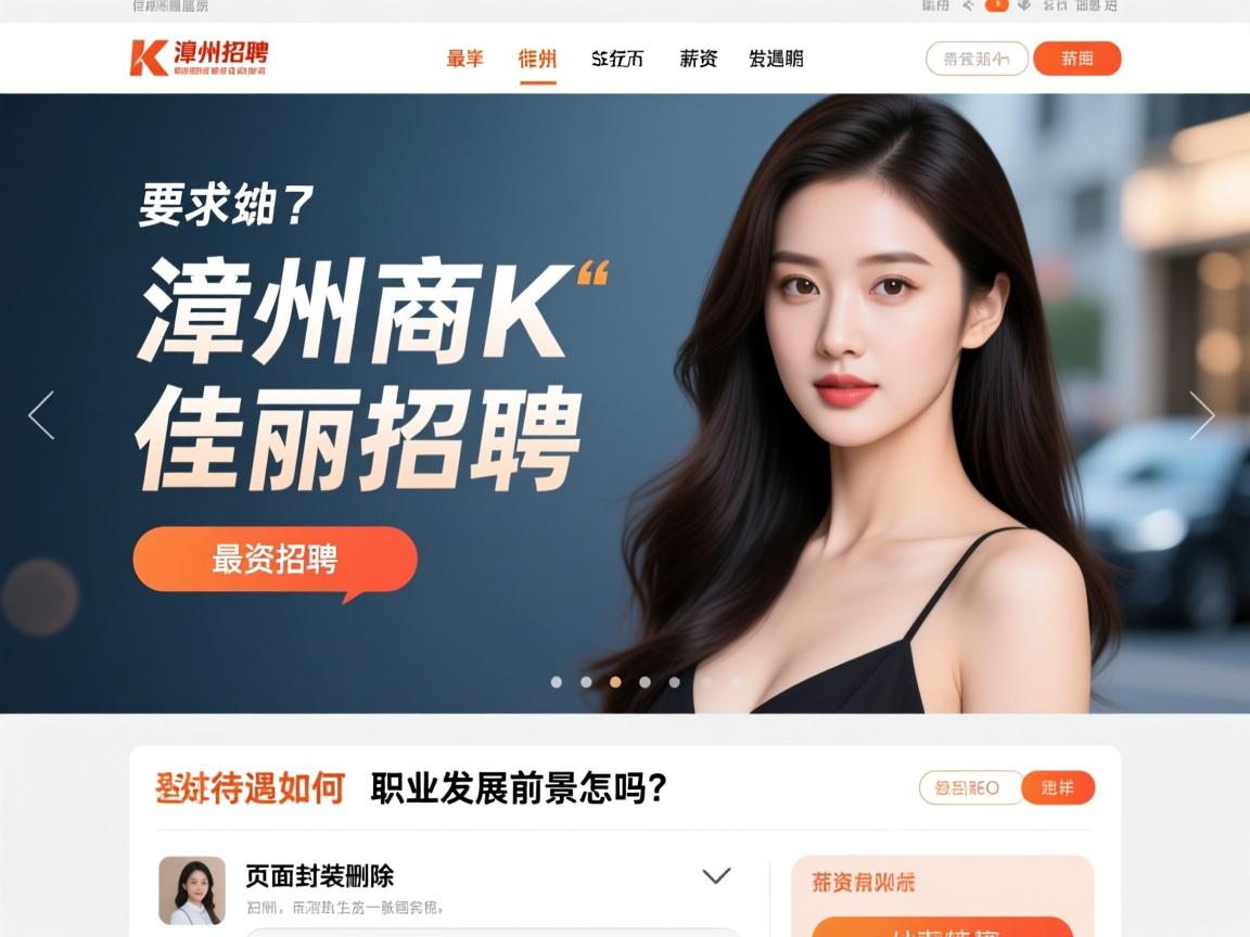 漳州商K最新佳丽招聘，薪资待遇如何，职业发展前景怎么样？页面封装删除SEO