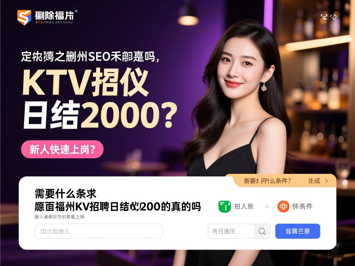 页面自定义删除SEO福州KTV招聘礼仪日结2000是真的吗，需要什么条件，新人如何快速上岗？