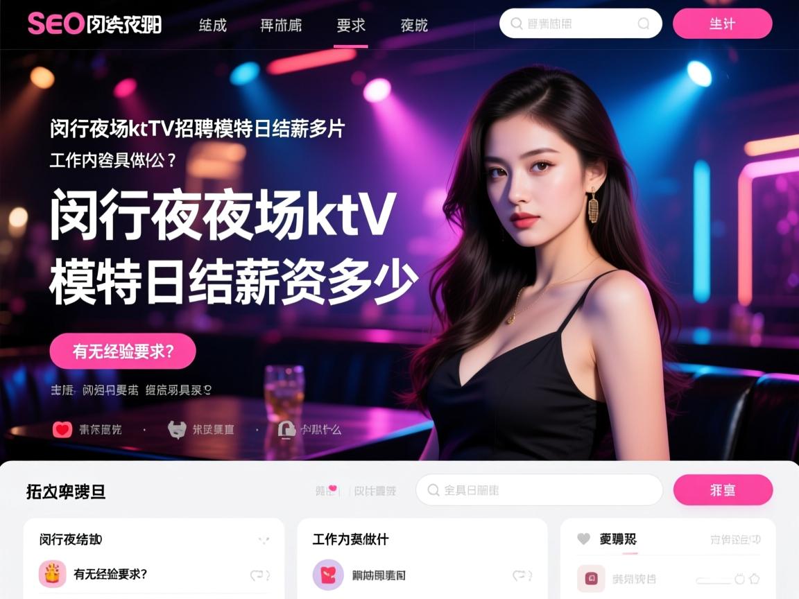 页面格式删除SEO,闵行夜场ktv招聘模特日结薪资多少,工作内容具体做什么,有无经验要求? 页面格式删除SEO,闵行夜场ktv招聘模特日结薪资多少,工作内容具体做什么,有无经验要求?